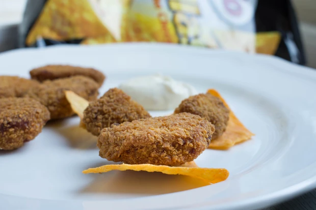 Chicken Nuggets mit Tortilla Panade