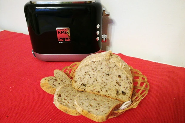 Toastbrot mit Backpulver im Brotbackautomaten