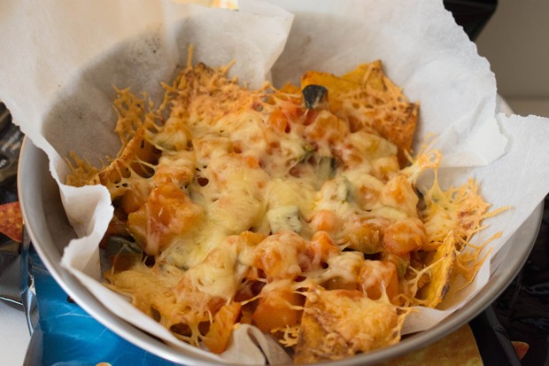 Vegan überbackene Tortilla Chips