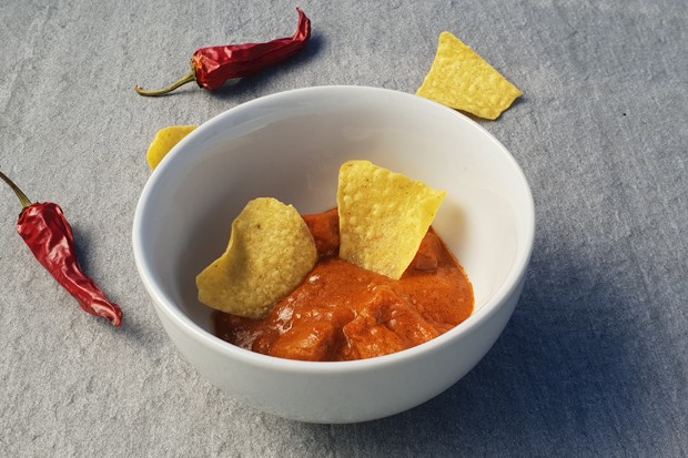Gulasch mit Tortilla Chips
