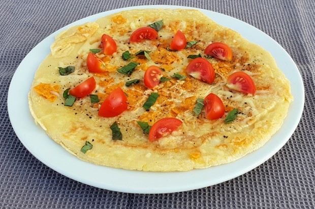 Frittata mit Tortilla Chips