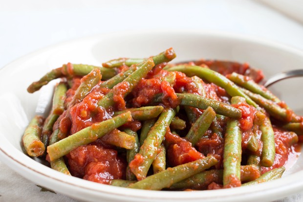 Fisolen-Tomaten-Gemüse