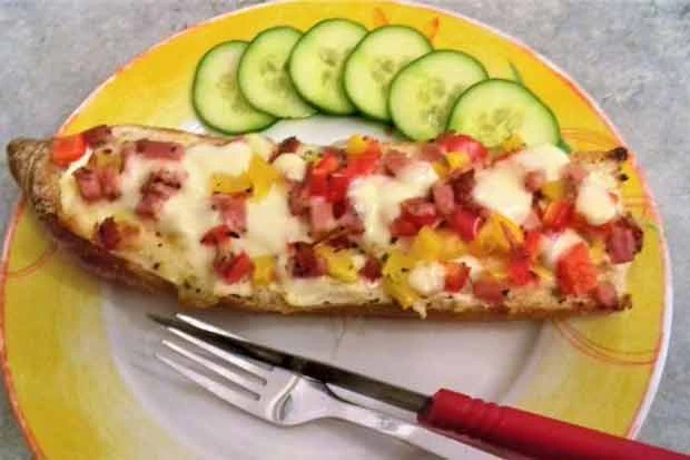 Schinken - Mozzarella Baguette
