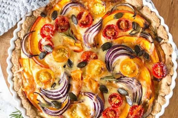 Herbstliche Kürbisquiche