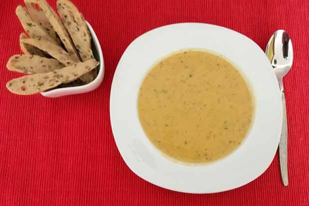 Pastinaken-Kürbiscremesuppe