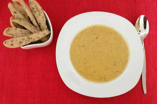 Pastinaken-K&uuml;rbiscremesuppe