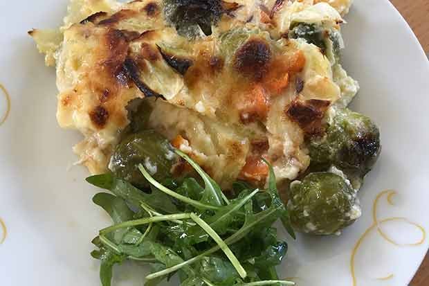 Kohlsprossen Kraut Auflauf