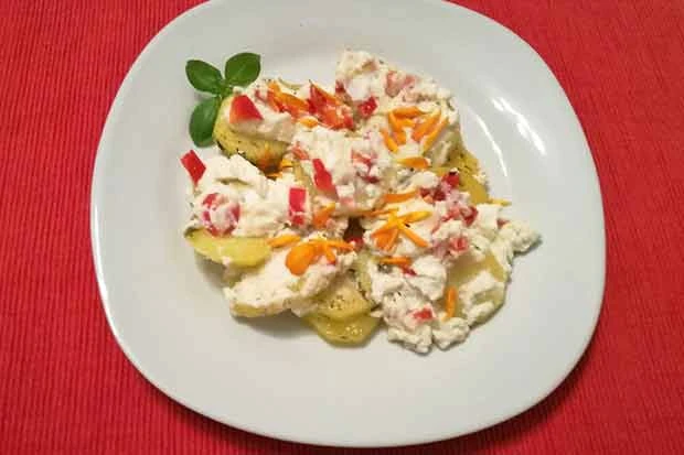 Kartoffel mit Ricotta &uuml;berbacken