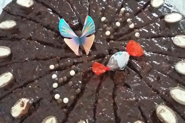 Schokotorte mit Brunch