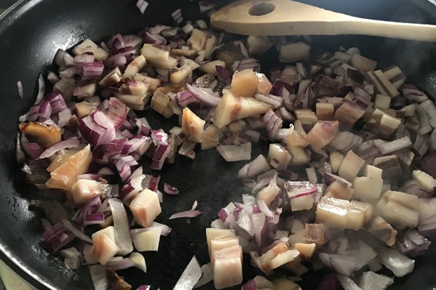 Gröstl mit Labonca Selchspeck