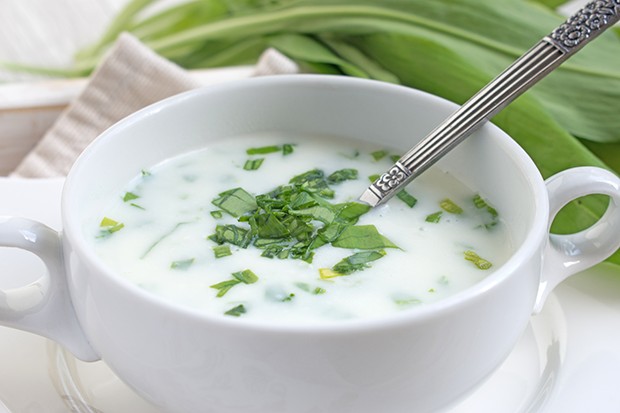 Lauch-Bärlauchsuppe
