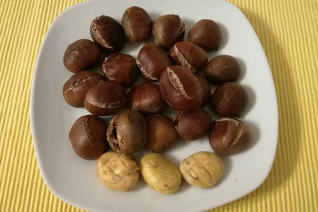 Maroni im Rohr gebraten