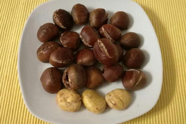 Maroni im Rohr gebraten