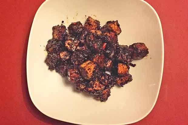 Asiatischer Räuchertofu in Pfeffersauce