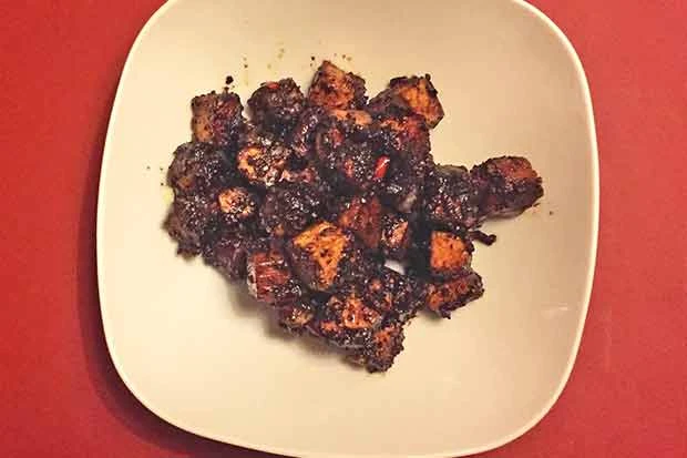 Asiatischer R&auml;uchertofu in Pfeffersauce