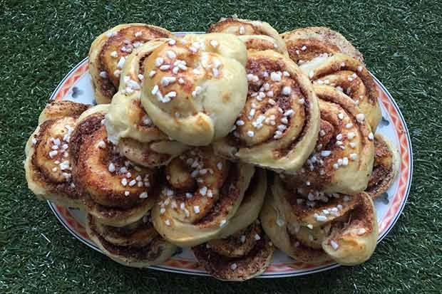 Schoko-Mandel-Germschnecken mit Brunch buttrig-frisch