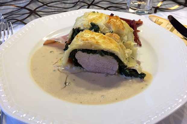 Filet Wellington mit Spinat