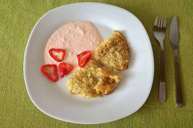 Kartoffelecken mit Dipsauce
