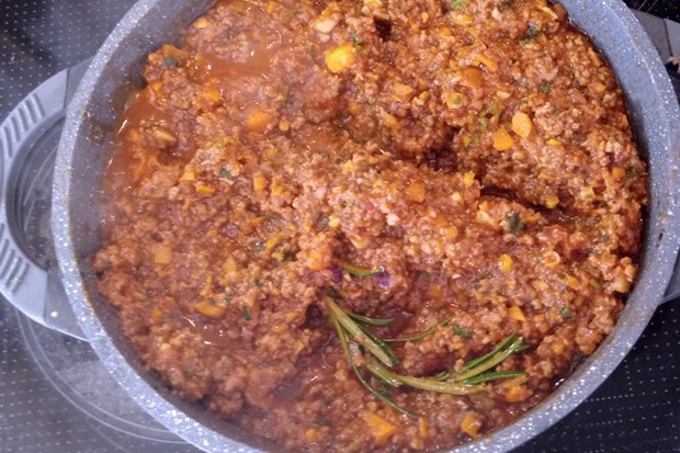 Ragout alla Bolognese auf Vorrat