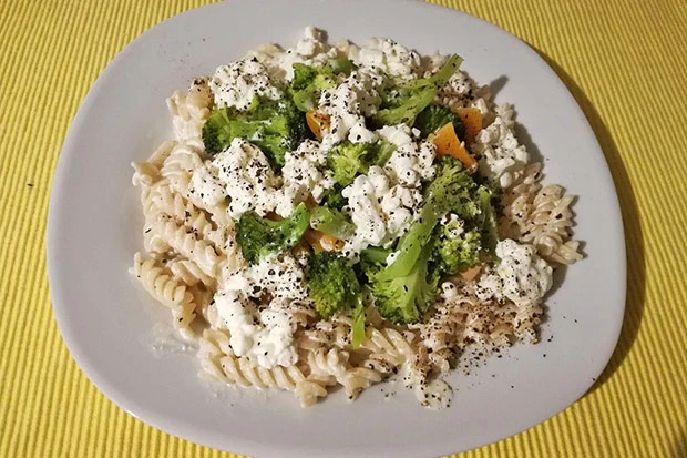 Dinkel-Nudel mit Gem&uuml;se