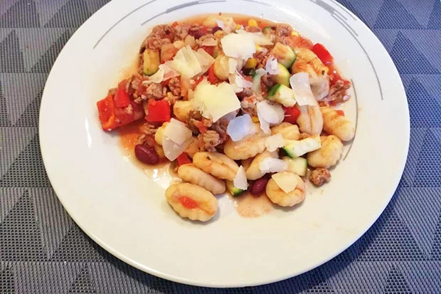 Bunte Gnocchi-Pfanne
