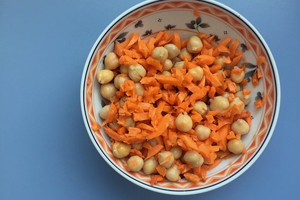 Orientalischer Kichererbsen-Karotten-Salat
