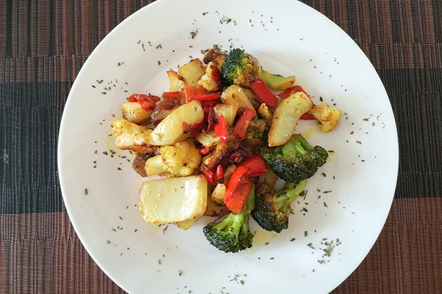 Fenchel Gemüsepfanne mit Kurkuma