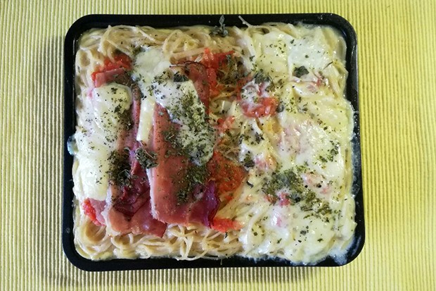Spaghetti-Pizza