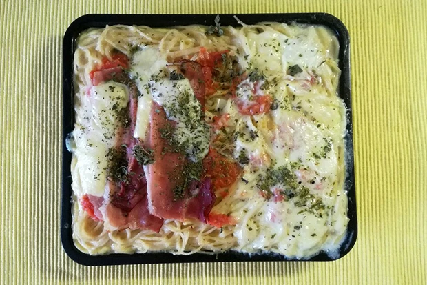 Spaghetti-Pizza