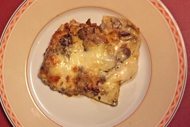 Vegetarische Lasagne mit Pilzen