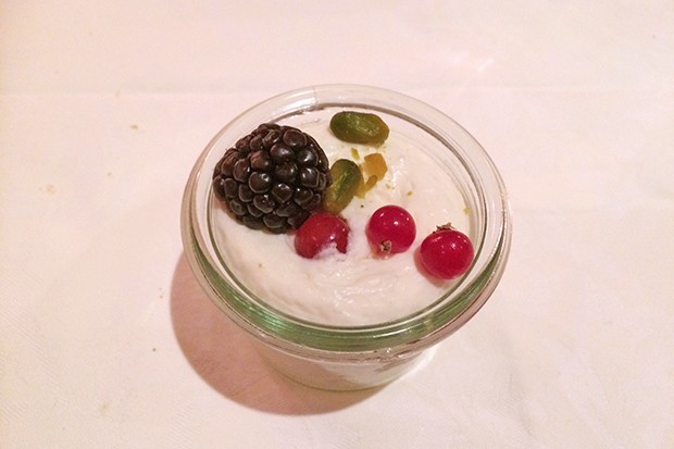 Feine Topfencreme mit Beeren