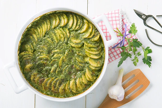 Frühlings-Kartoffelgratin