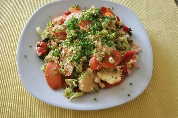 Gem&uuml;sepfanne mit Kartoffel