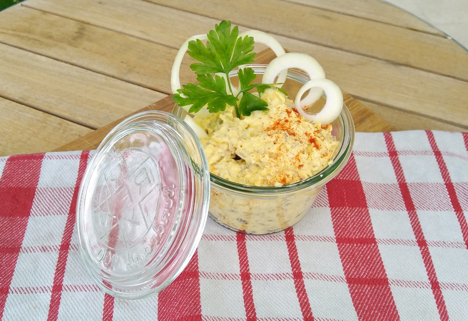 Eiaufstrich mit Selchfleisch