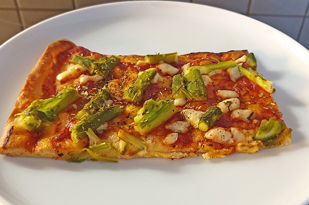 Spargelpizza