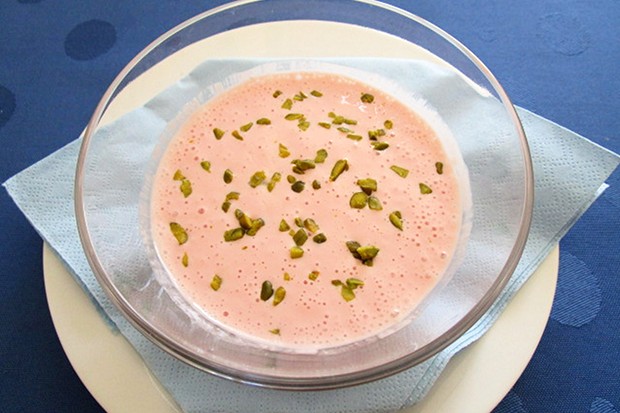 Blutorangen-Topfen-Dessert