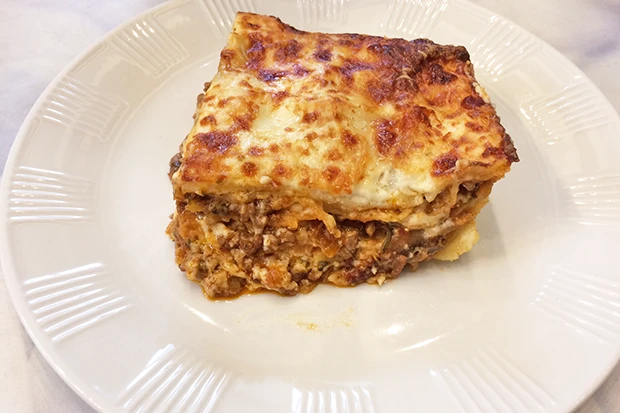Lasagne mit Faschiertem und Champignons