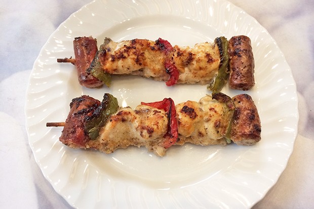 Hühnerfleisch-Spieße