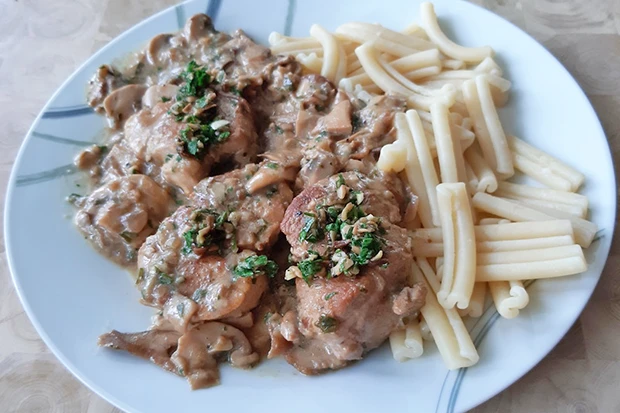 Schweinemedaillons in Pilz-Tr&uuml;ffelsauce
