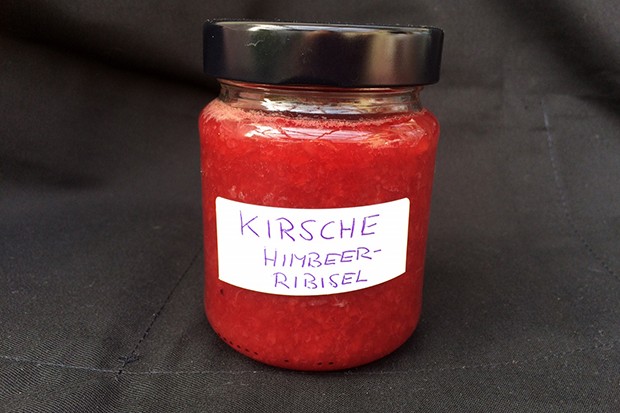 Kirsch-Himbeer-Ribisel Marmelade