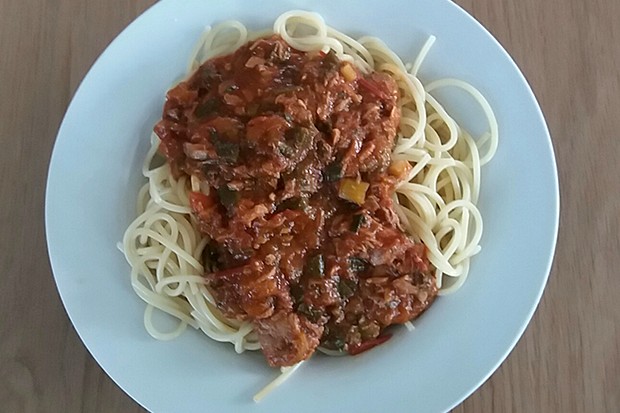 Einfache Thunfisch-Spaghetti
