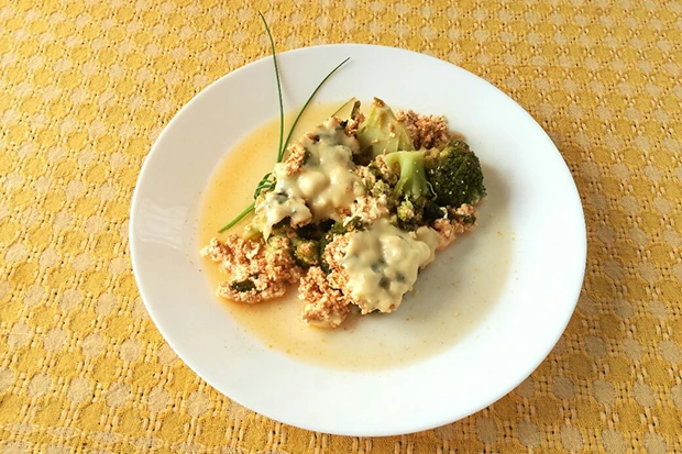 &Uuml;berbackener Brokkoli