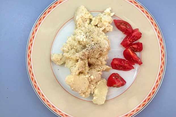 Erd&auml;pfelstampf mit K&auml;se