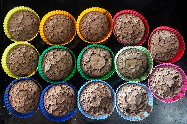 Schwedische Schokomuffins (Kladdkakemuffins)