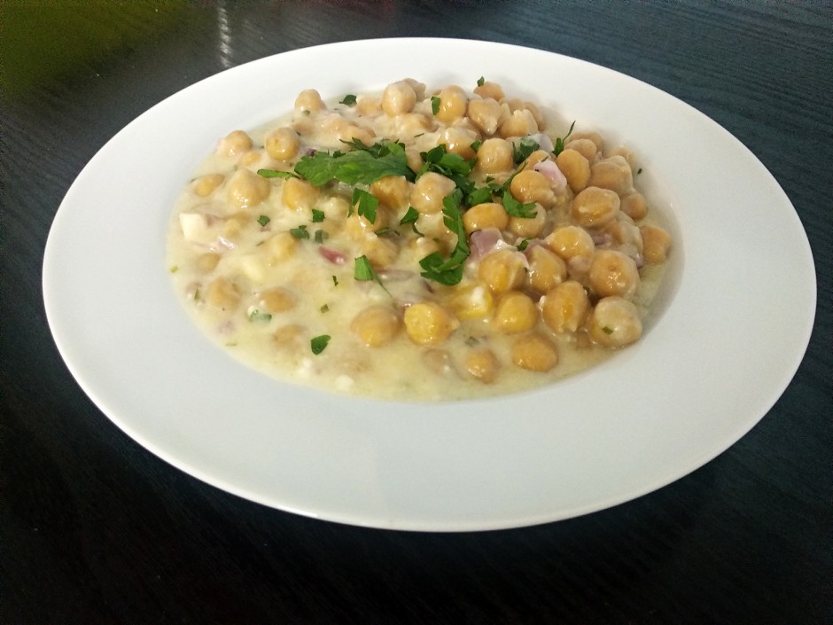 Käse-Kichererbsen