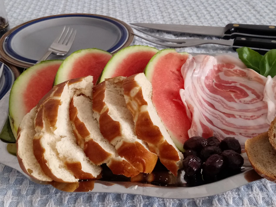 Antipasto Melone mit Prosciutto