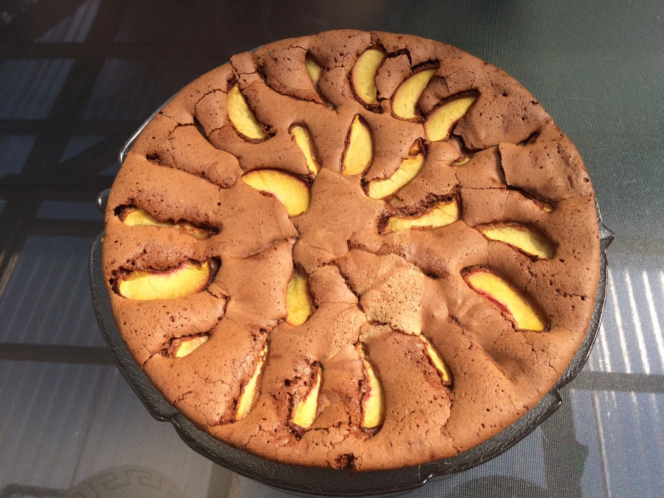 Pfirsich-Schoko-Kuchen