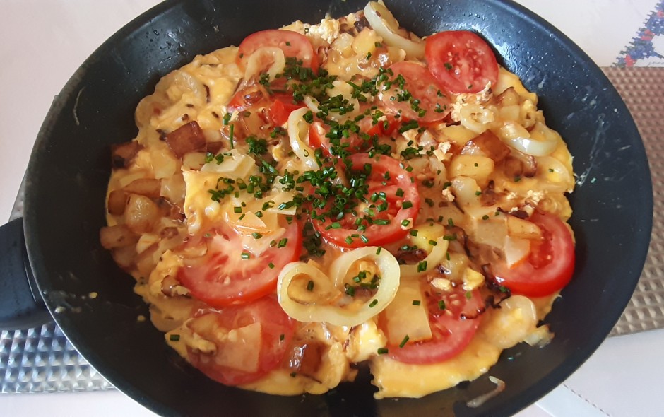 Spanisches Tomatenomelette