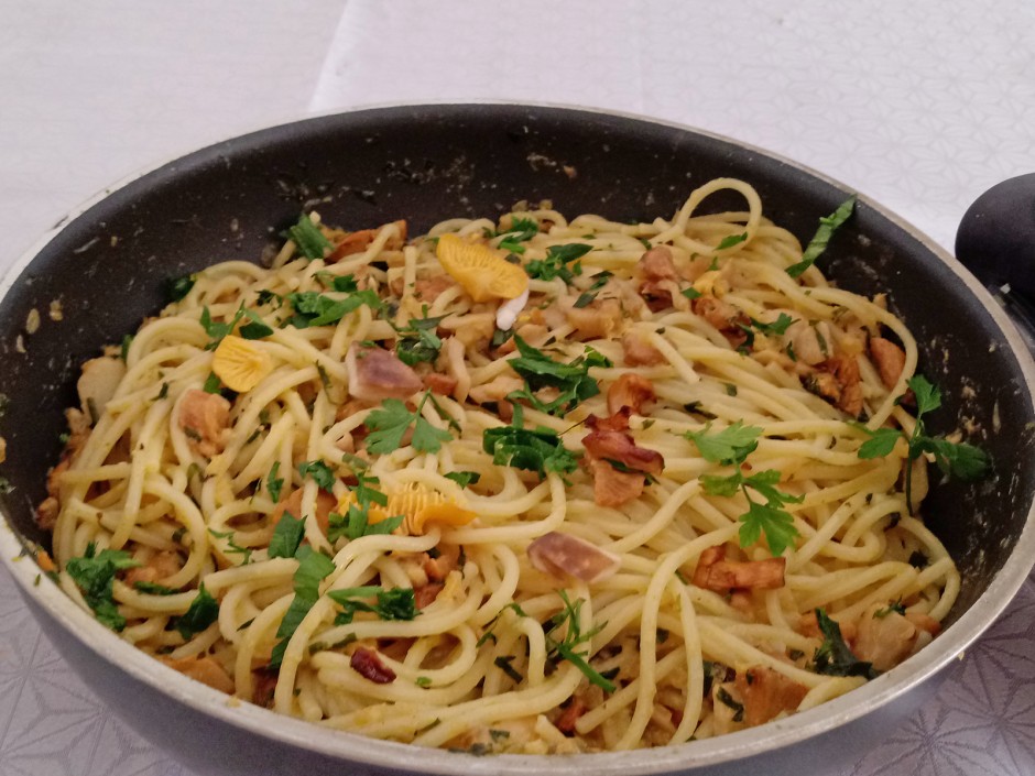 Schwammerl-Pasta asciutta - Rezept