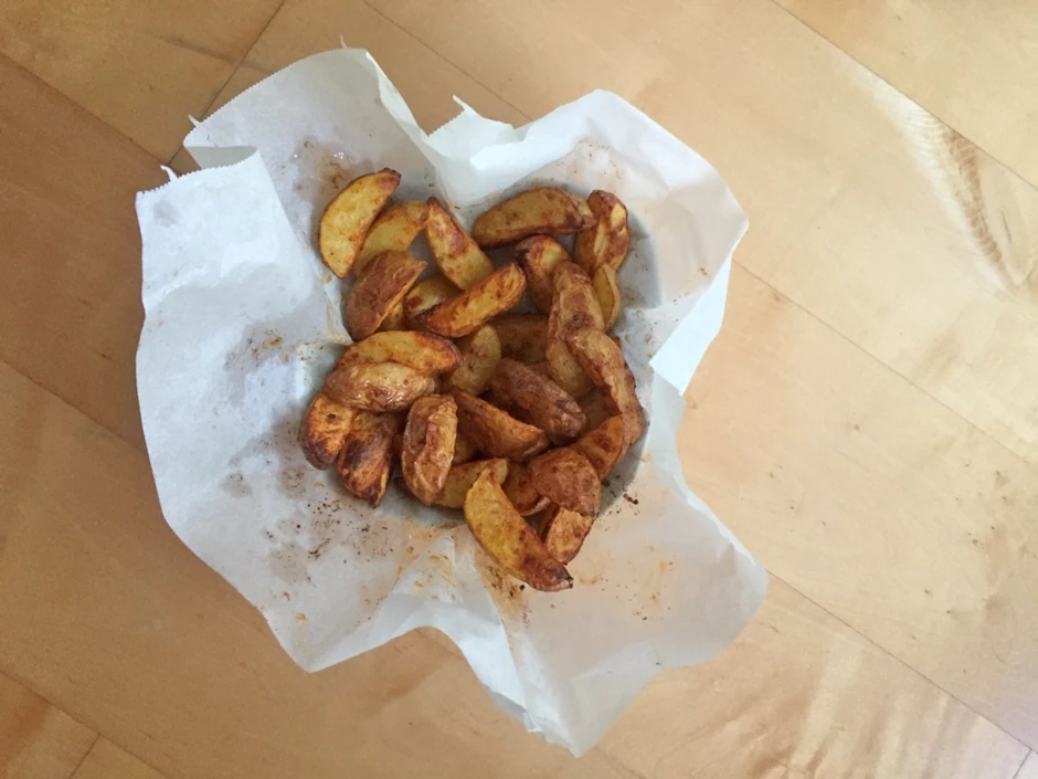 Grillerd&auml;pfel im Backpapier